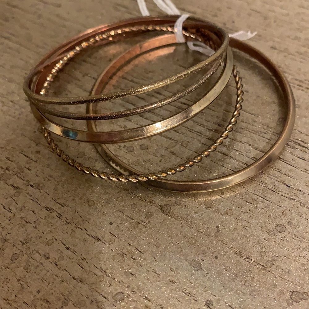 Gold bracelet bundle 5